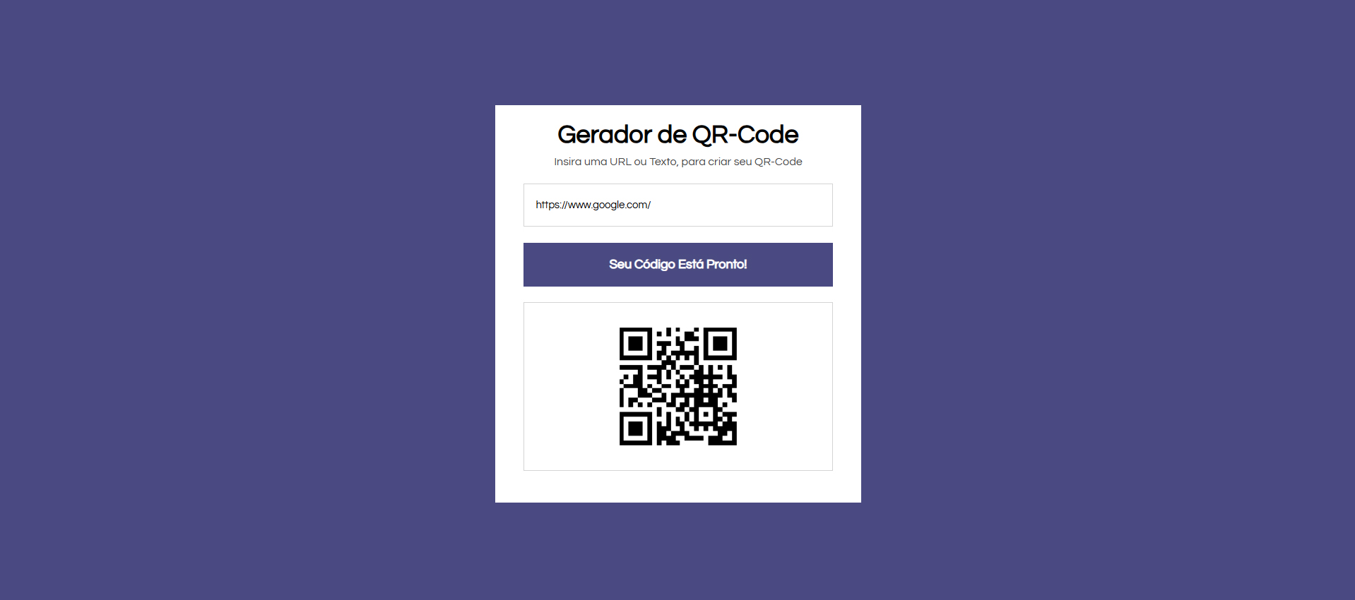 Gerador QR-Code